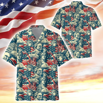 Apparel, Gifts For Independence Day, Hawaiian Shirt , Gifts for veterans, easychoo.com