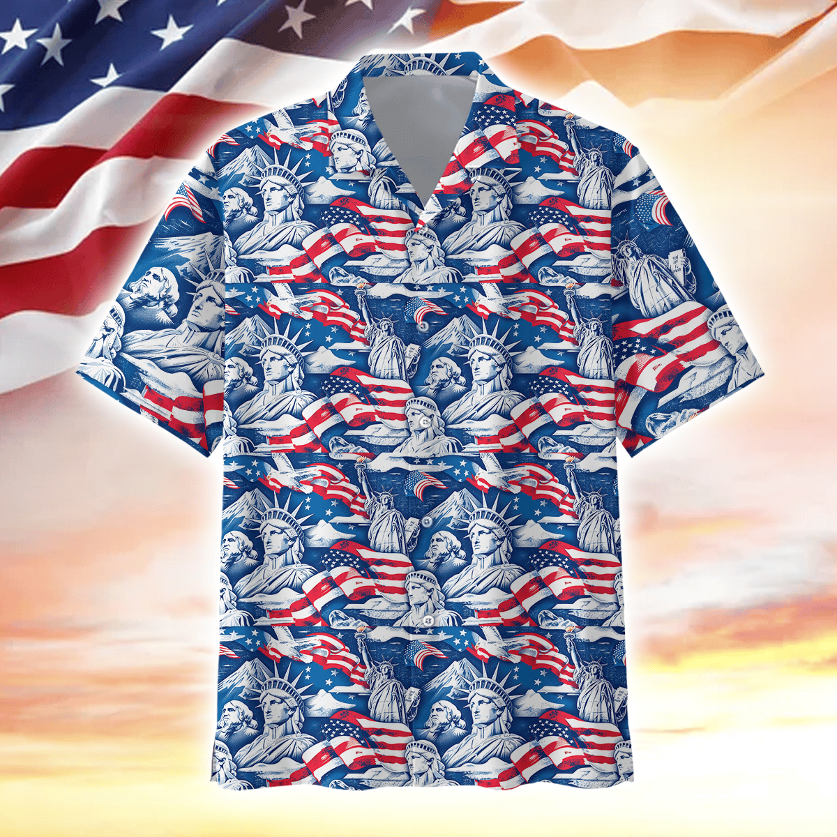 Apparel, Gifts For Independence Day, Hawaiian Shirt , Gifts for veterans, easychoo.com