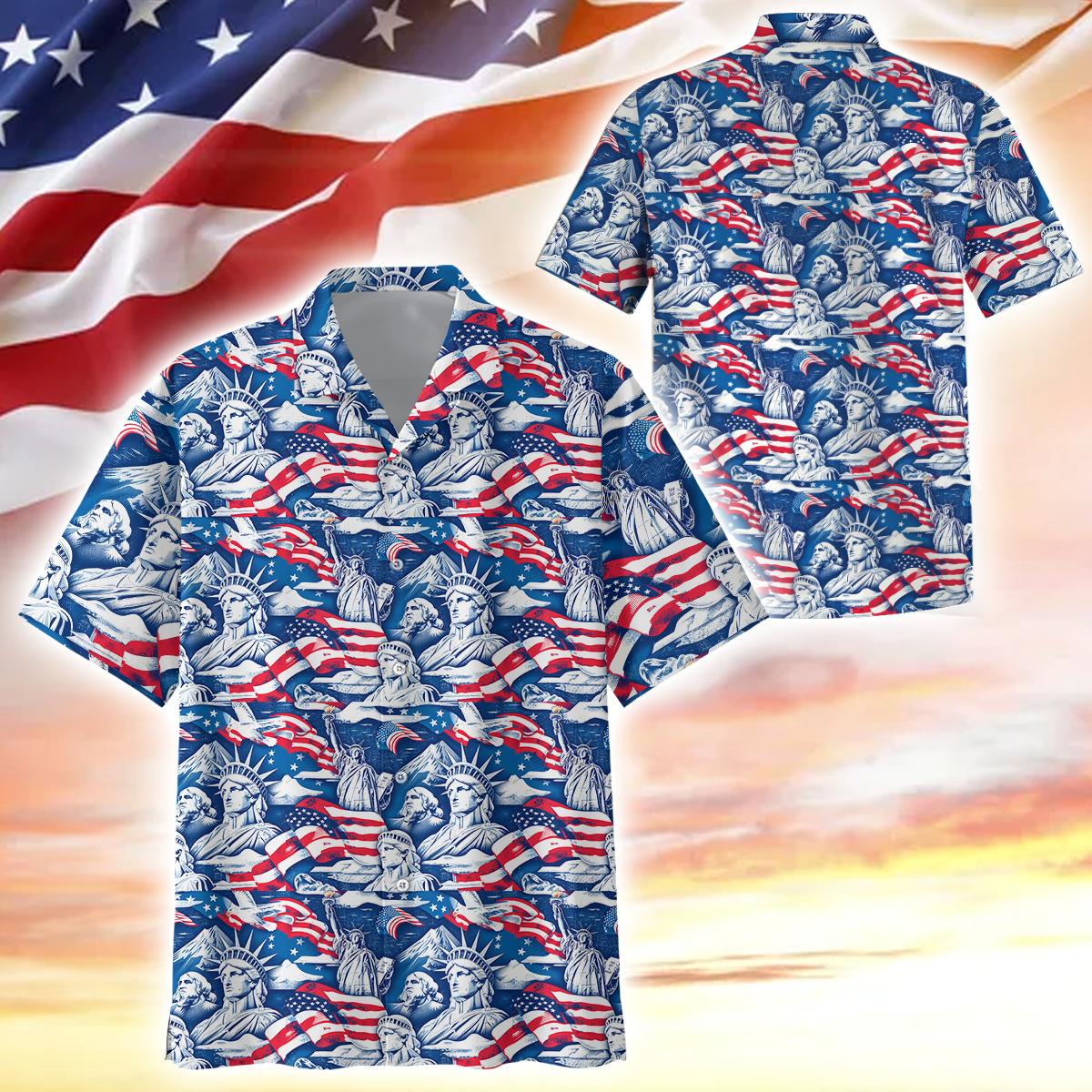 Apparel, Gifts For Independence Day, Hawaiian Shirt , Gifts for veterans, easychoo.com