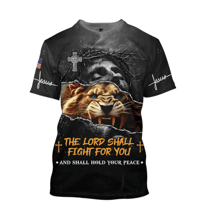 Premium U.S - The Lord Shall Fight For You - All Over Prints Shirt, easychoo.com