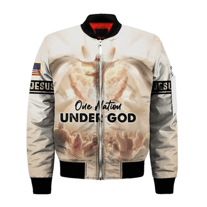 One Nation Under God - All Over Prints Hawaiian Shirt, easychoo.com
