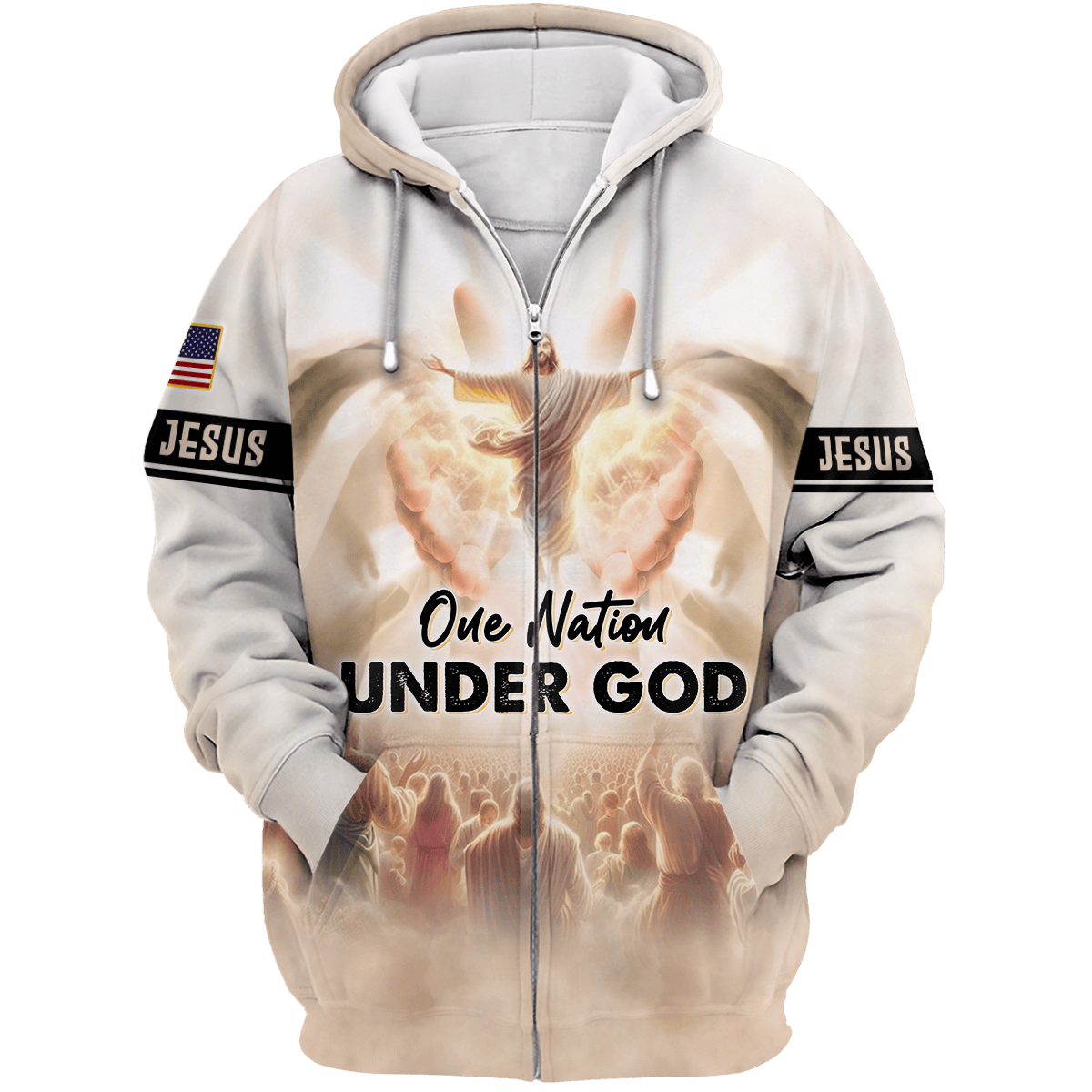 One Nation Under God - All Over Prints Hawaiian Shirt, easychoo.com