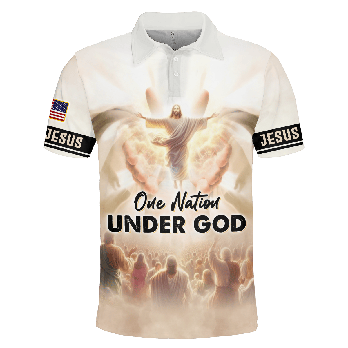 One Nation Under God - All Over Prints Hawaiian Shirt, easychoo.com