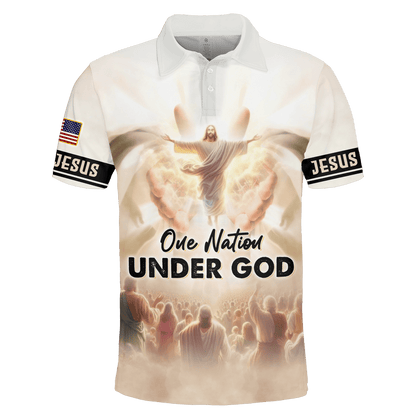 One Nation Under God - All Over Prints Hawaiian Shirt, easychoo.com