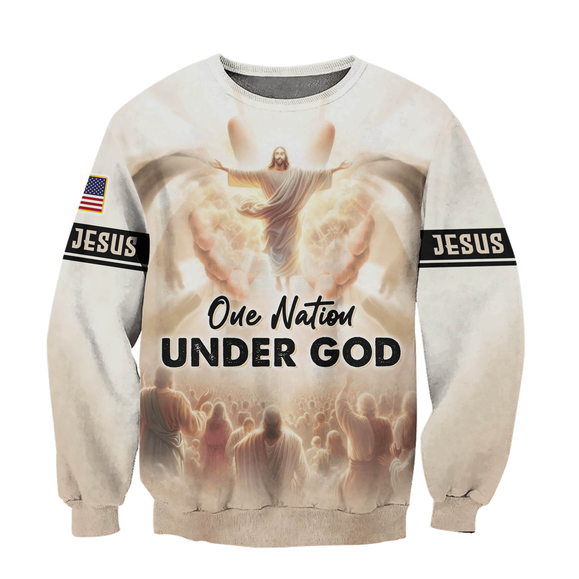 One Nation Under God - All Over Prints Hawaiian Shirt, easychoo.com