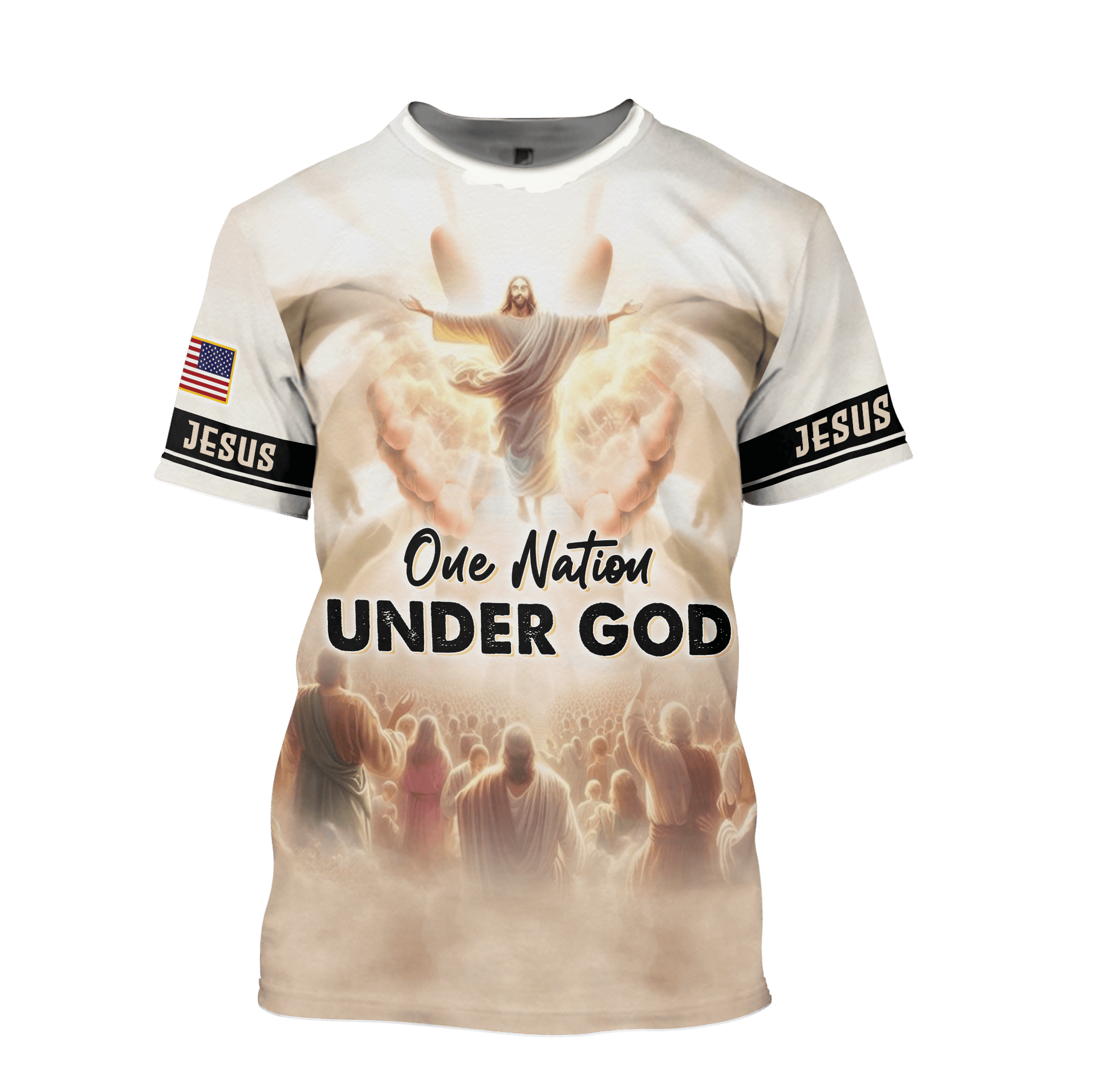 One Nation Under God - All Over Prints Hawaiian Shirt, easychoo.com