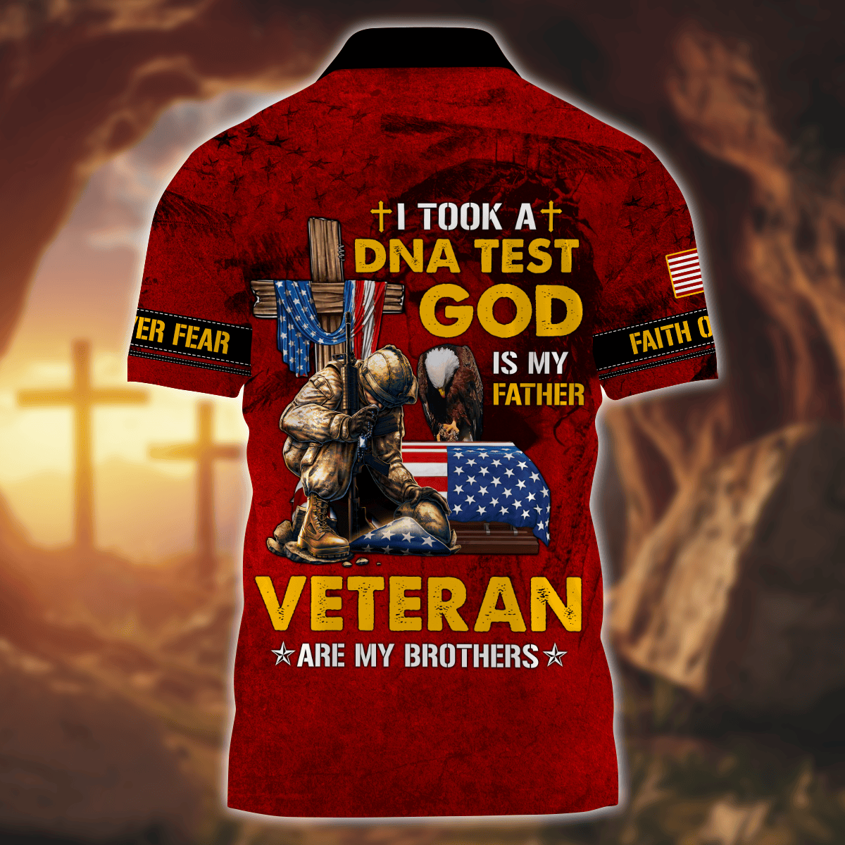 Premium U.S - I took a DNA Test God is my Father - Zipper Polo Shirt, easychoo.com