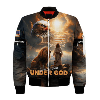One Nation Under God - All Over Prints Hawaiian, easychoo.com