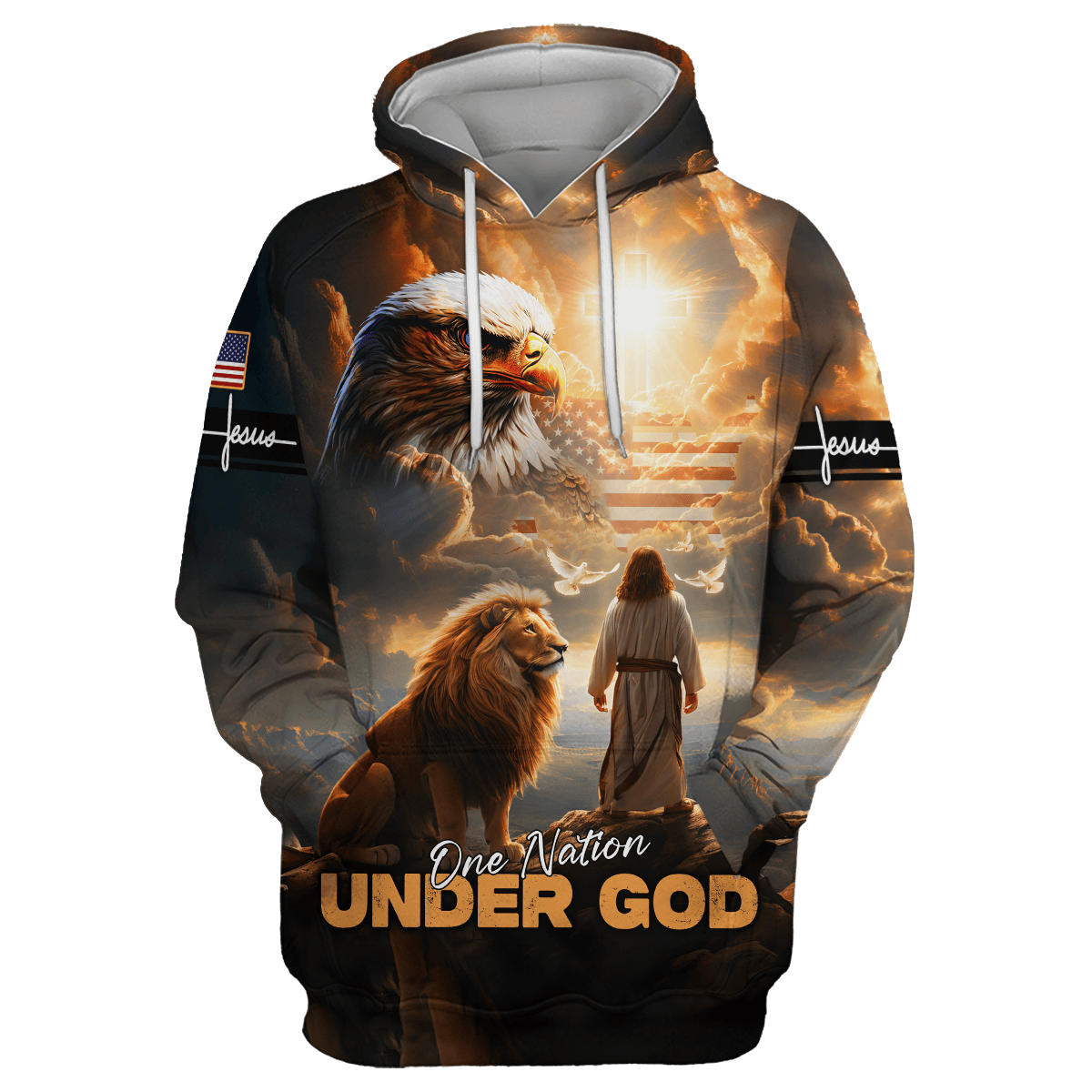 One Nation Under God - All Over Prints Hawaiian, easychoo.com