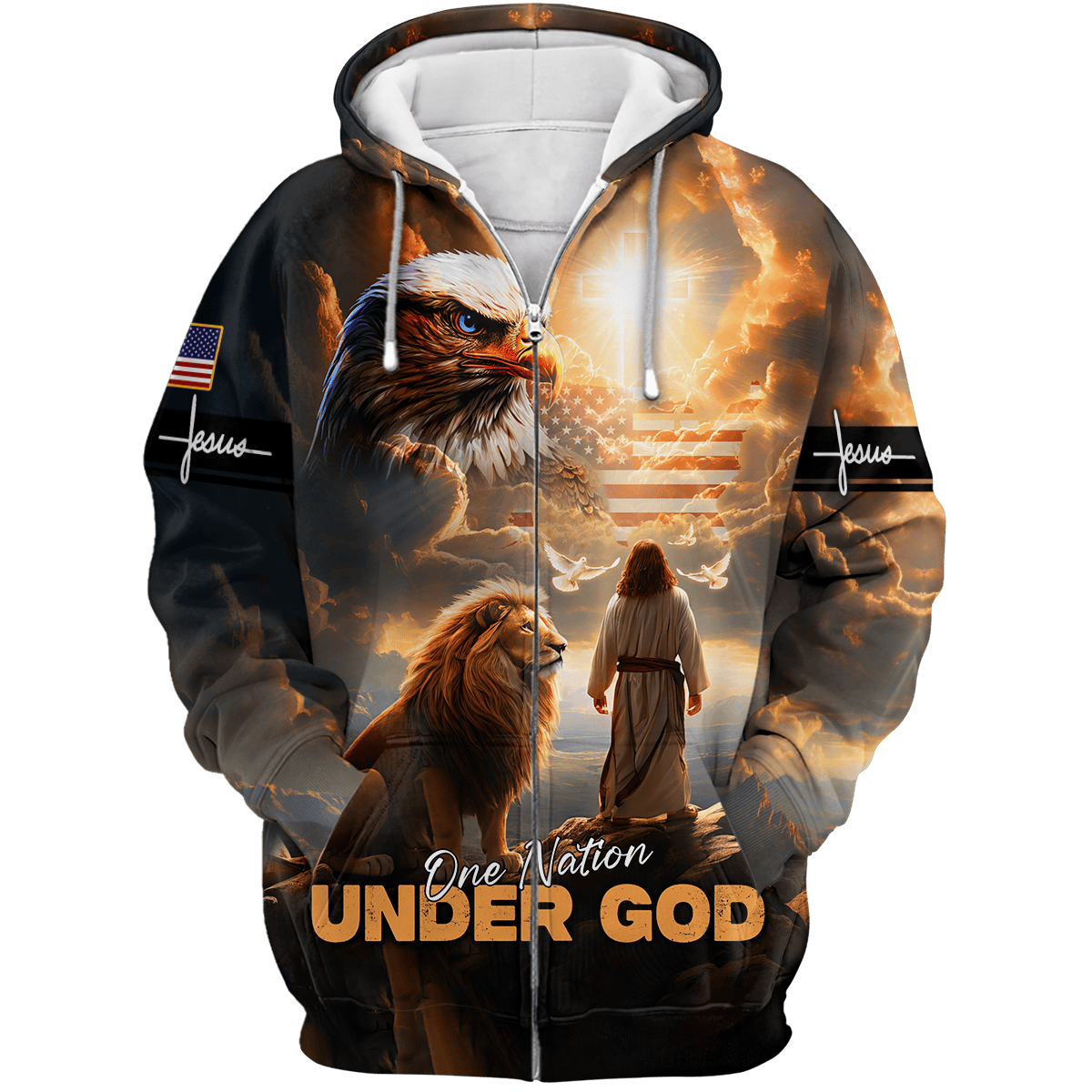 One Nation Under God - All Over Prints Hawaiian, easychoo.com