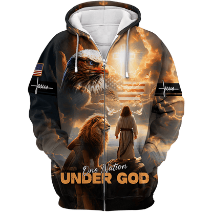One Nation Under God - All Over Prints Hawaiian, easychoo.com