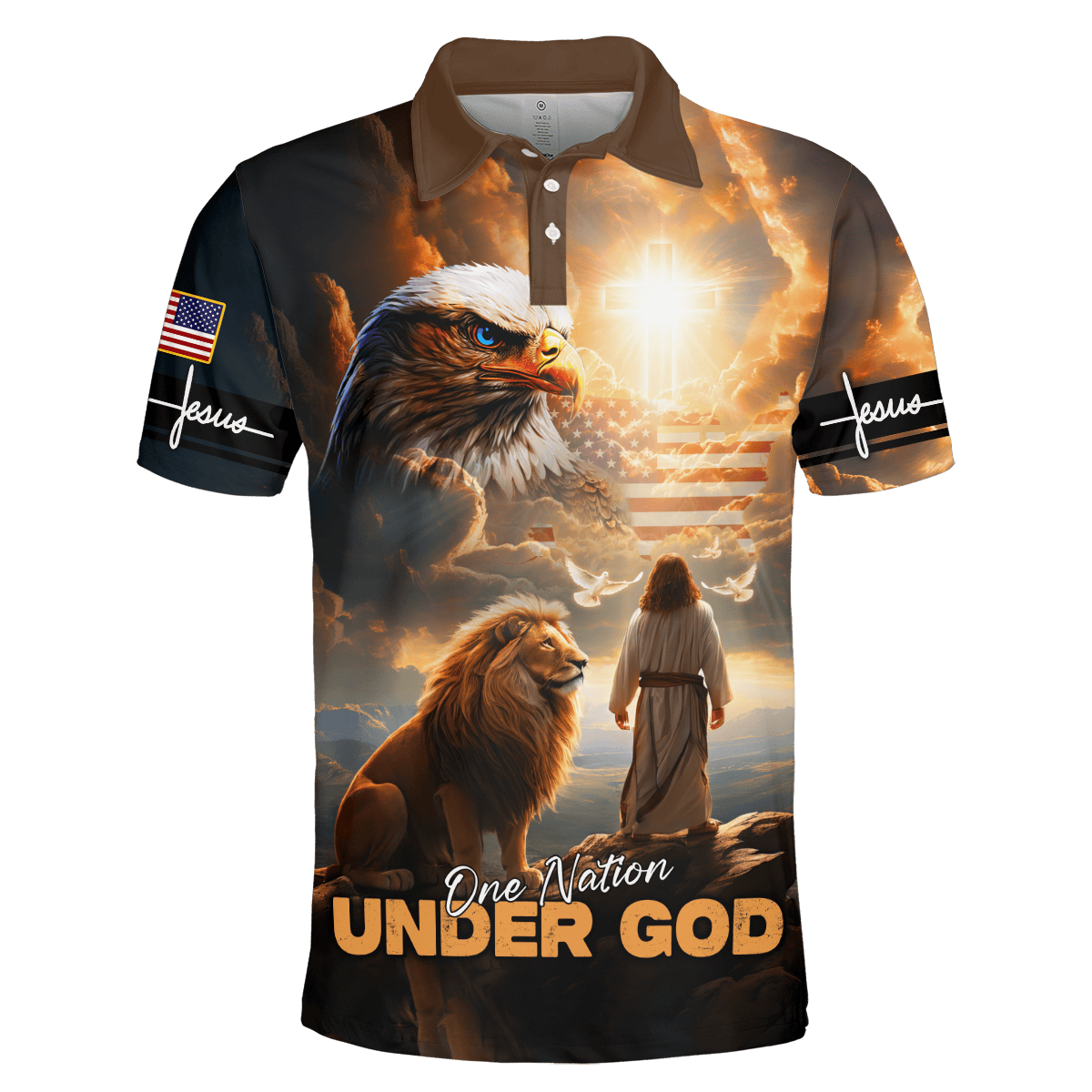 One Nation Under God - All Over Prints Hawaiian, easychoo.com