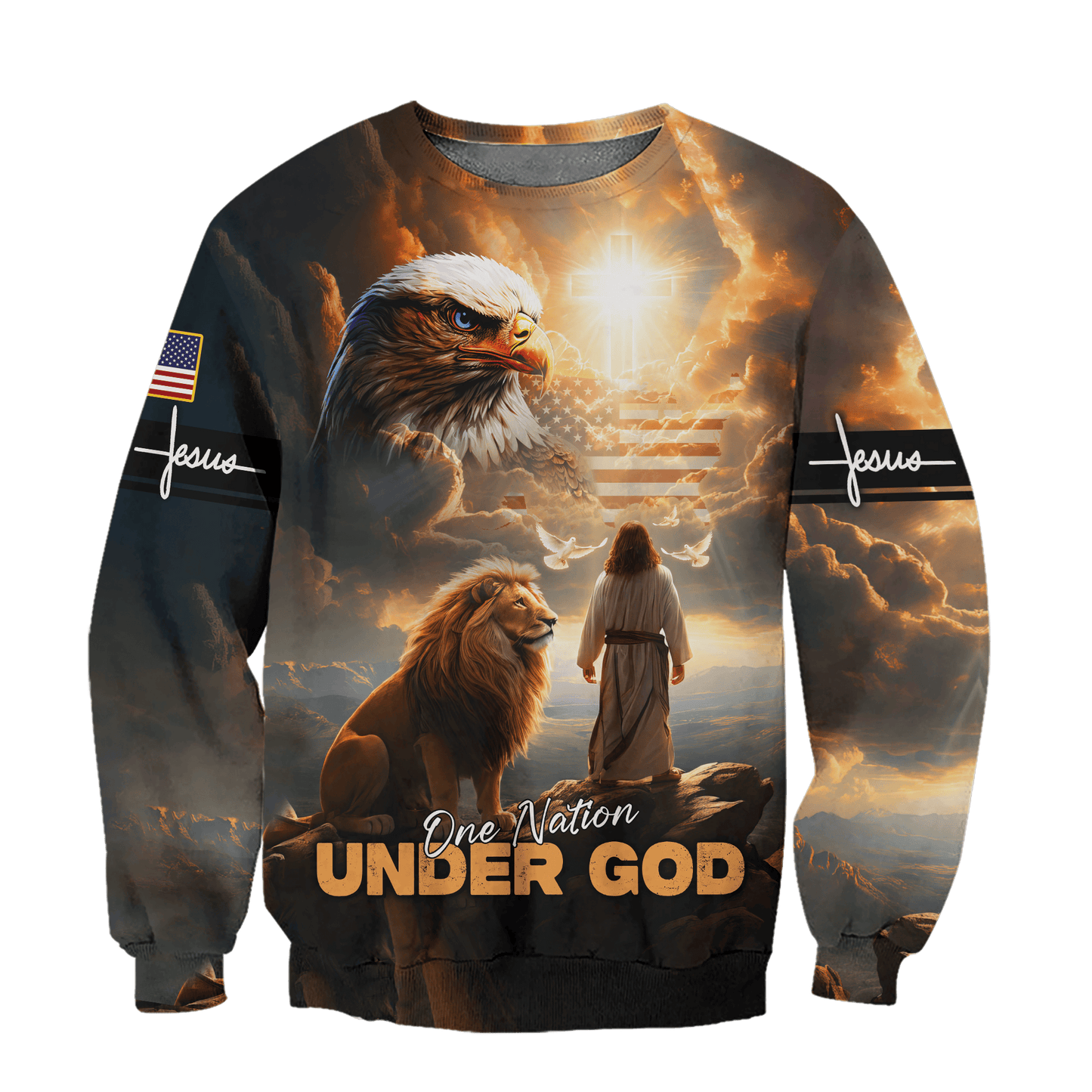 One Nation Under God - All Over Prints Hawaiian, easychoo.com