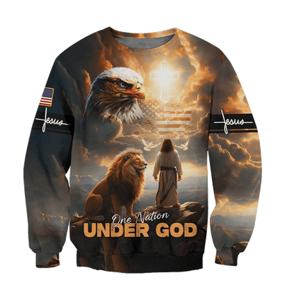 One Nation Under God - All Over Prints Hawaiian, easychoo.com