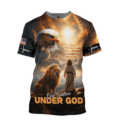 One Nation Under God - All Over Prints Hawaiian, easychoo.com