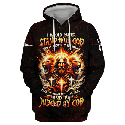 Premium U.S - I would rather stand with God - All Over Prints Hawaiian