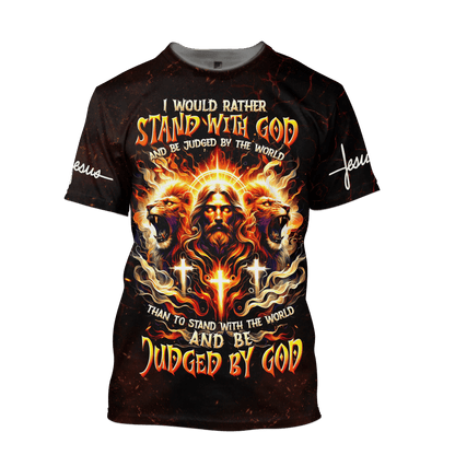 Premium U.S - I would rather stand with God - All Over Prints Hawaiian