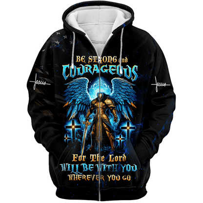 Premium U.S - Be strong and courageous - All Over Prints Hawaiian