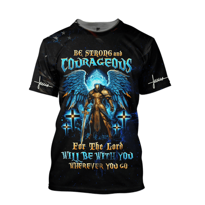 Premium U.S - Be strong and courageous - All Over Prints Hawaiian