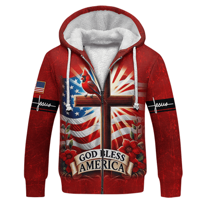 Premium U.S - God Bless America - All Over Prints Hawaiian