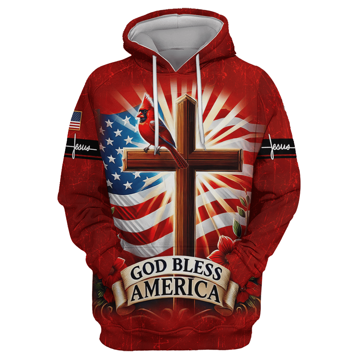 Premium U.S - God Bless America - All Over Prints Hawaiian