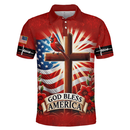 Premium U.S - God Bless America - All Over Prints Hawaiian
