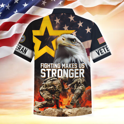 Apparel, Fighting Makes US Stronger, Hawaii Shirt , Gifts for veterans
