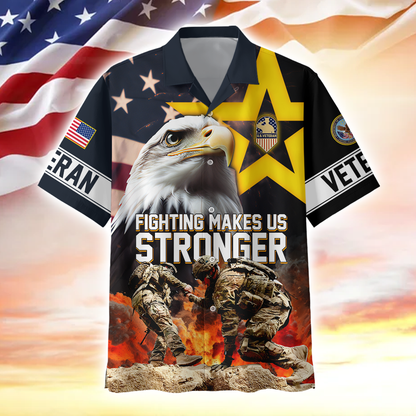 Apparel, Fighting Makes US Stronger, Hawaii Shirt , Gifts for veterans