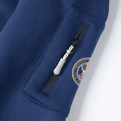 PREMIUM PROUDLY SERVED US VETERANS - HOODIE HALF ZIPPER , Gifts for veterans