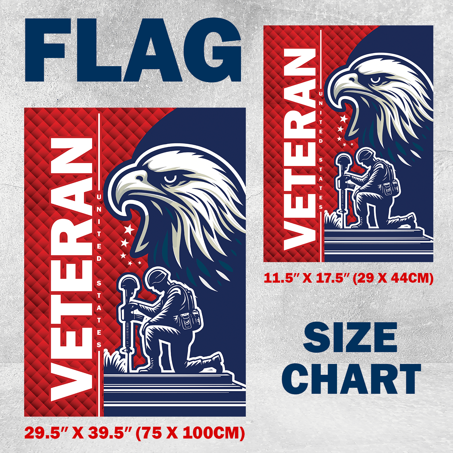 PREMIUM PROUDLY SERVED US VETERANS - FLAG , Gifts for veterans