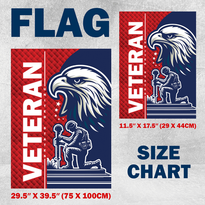 PREMIUM PROUDLY SERVED US VETERANS - FLAG , Gifts for veterans