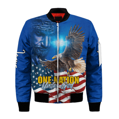 Premium U.S - One Nation Under God - All Over Prints, easychoo.com