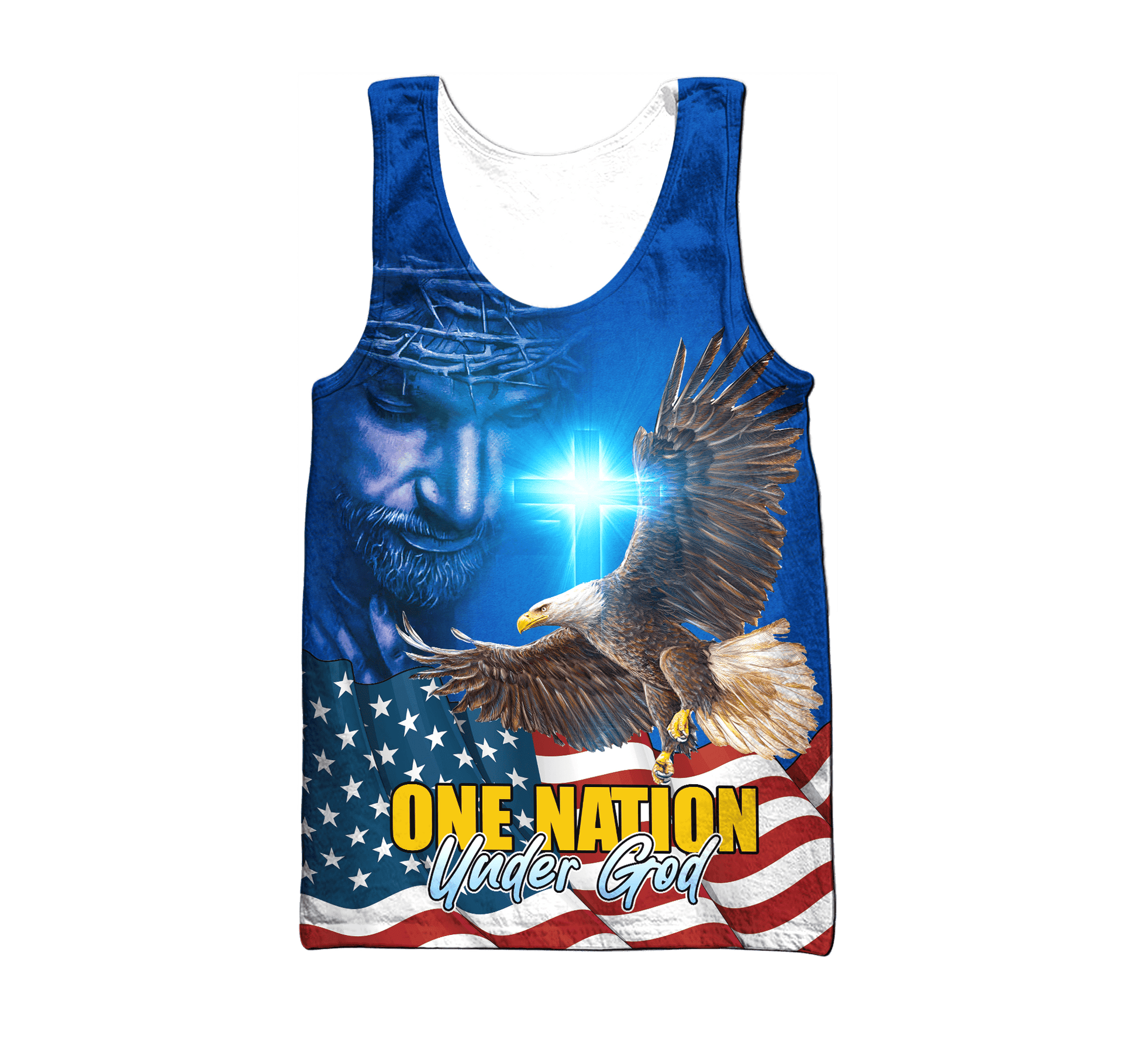 Premium U.S - One Nation Under God - All Over Prints, easychoo.com