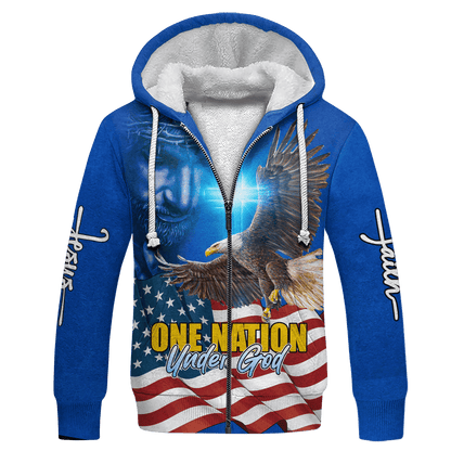 Premium U.S - One Nation Under God - All Over Prints, easychoo.com