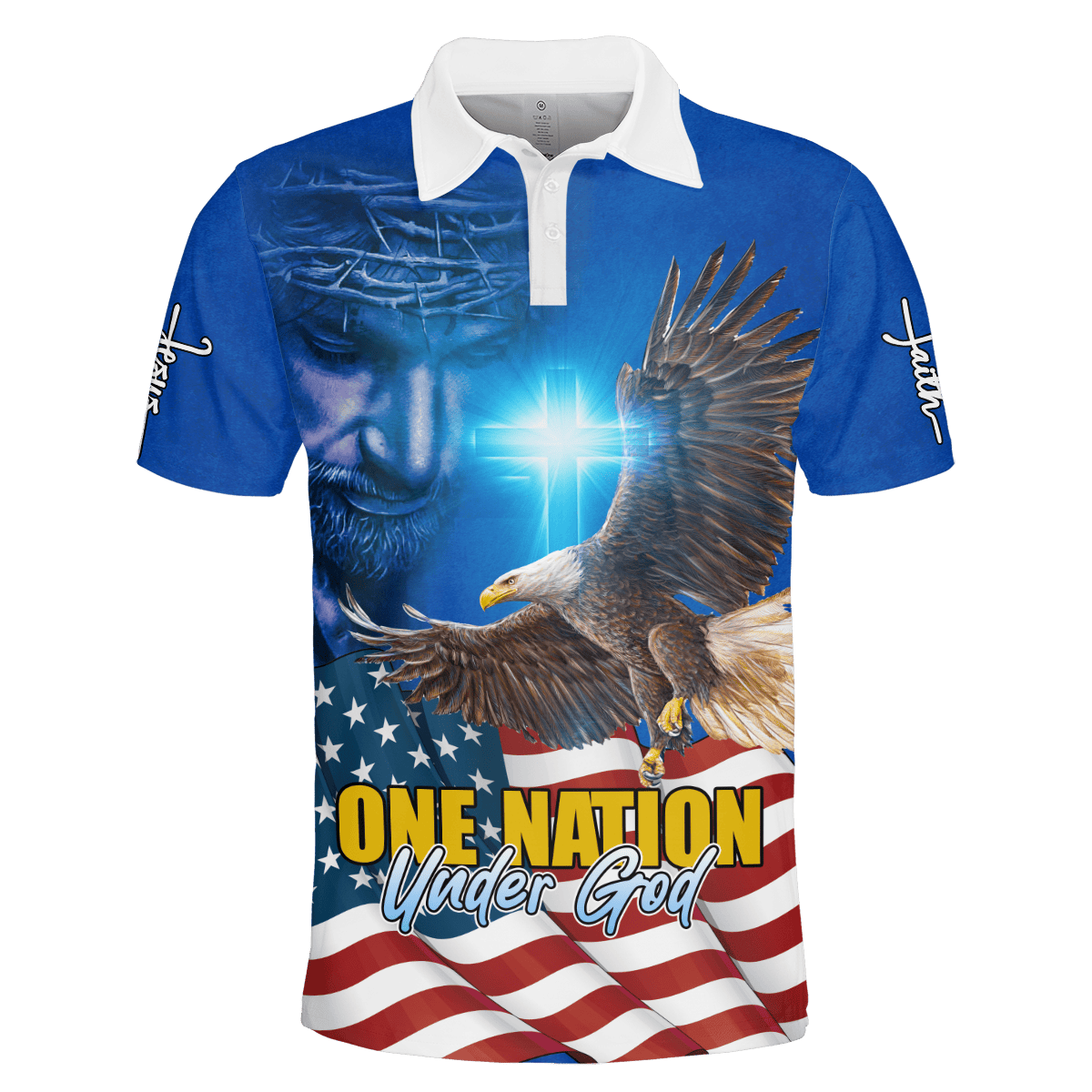 Premium U.S - One Nation Under God - All Over Prints, easychoo.com