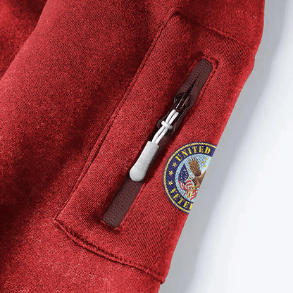 PREMIUM HOME OF THE FREE - HOODIE HALF ZIPPER , Gifts for veterans