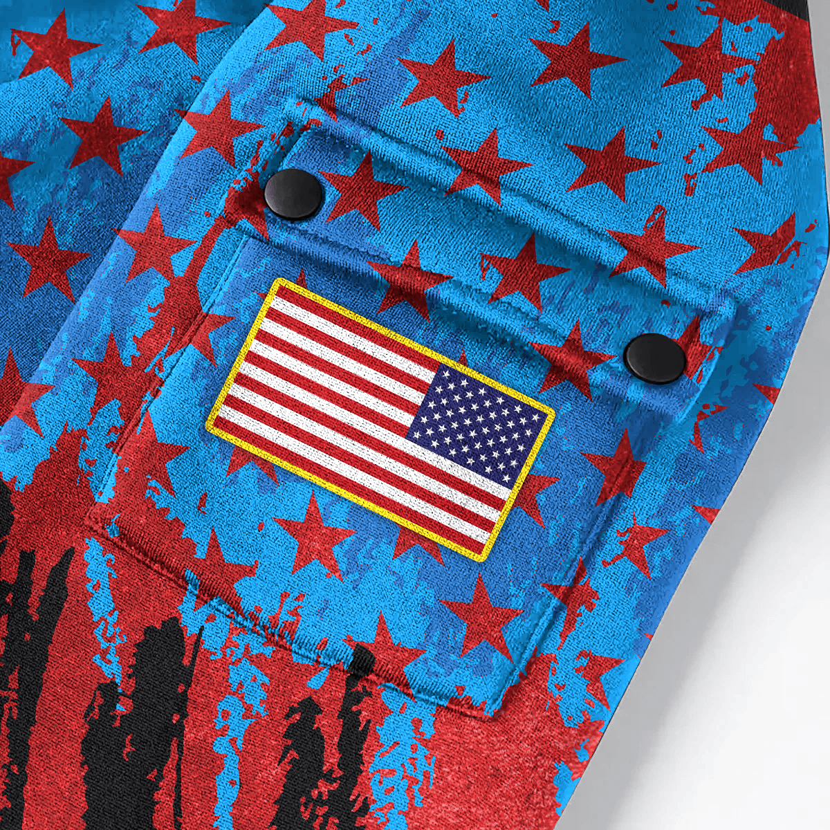 PREMIUM HOME OF THE FREE - HOODIE HALF ZIPPER , Gifts for veterans