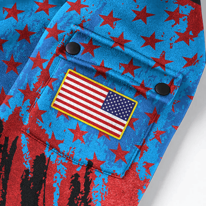 PREMIUM HOME OF THE FREE - HOODIE HALF ZIPPER , Gifts for veterans