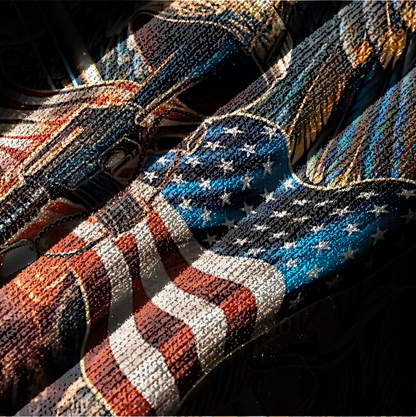 PREMIUM HOME OF THE FREE - HOODIE HALF ZIPPER , Gifts for veterans