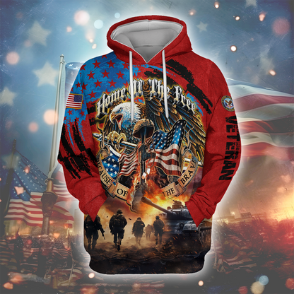 PREMIUM HOME OF THE FREE - HAWAII SHIRT , Gifts for veterans