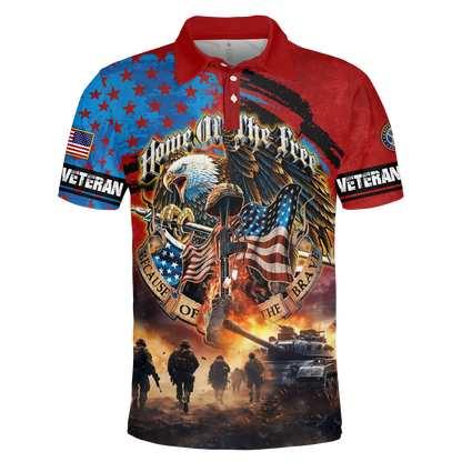 PREMIUM HOME OF THE FREE - HAWAII SHIRT , Gifts for veterans