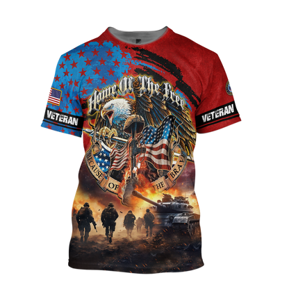 PREMIUM HOME OF THE FREE - HAWAII SHIRT , Gifts for veterans