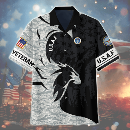 Premium Armed Force Veterans Hawaiian Shirt , Gifts for veterans