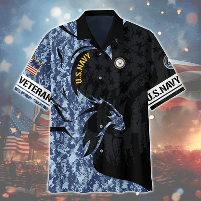 Premium Armed Force Veterans Hawaiian Shirt , Gifts for veterans