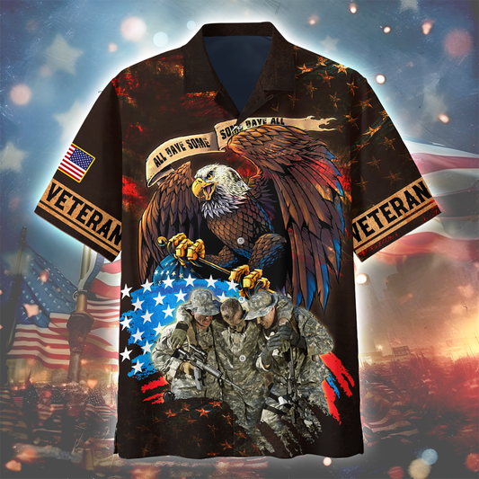 U.SApparel - All Gave Some, Some Gave All Veterans U.S - HAWAIIAN SHIRT , Gifts for veterans