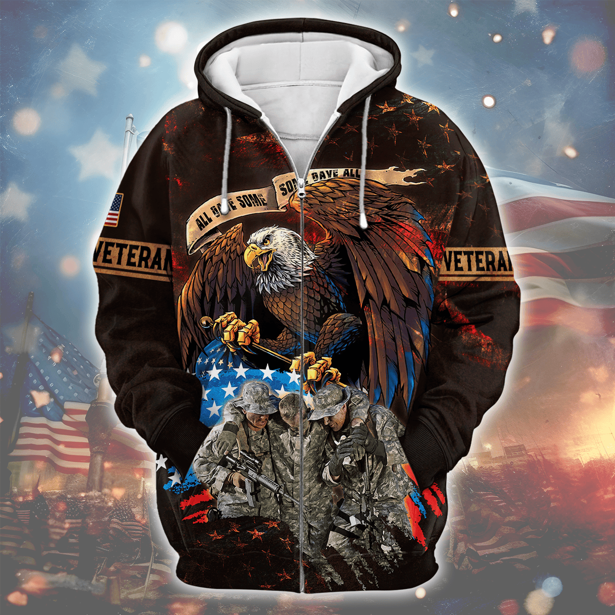 U.SApparel - All Gave Some, Some Gave All Veterans U.S - HAWAIIAN SHIRT , Gifts for veterans