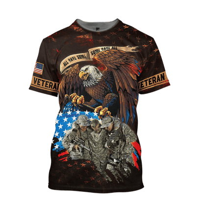 U.SApparel - All Gave Some, Some Gave All Veterans U.S - HAWAIIAN SHIRT , Gifts for veterans