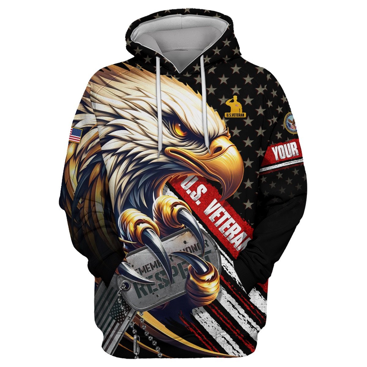 Personalized Name, Remember - Honor - Respect,US Veteran Shirts , Gifts for veterans
