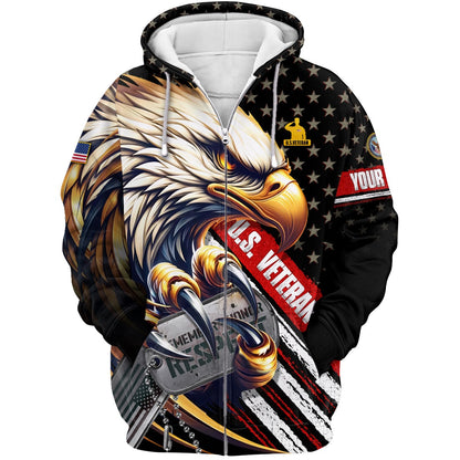 Personalized Name, Remember - Honor - Respect,US Veteran Shirts , Gifts for veterans