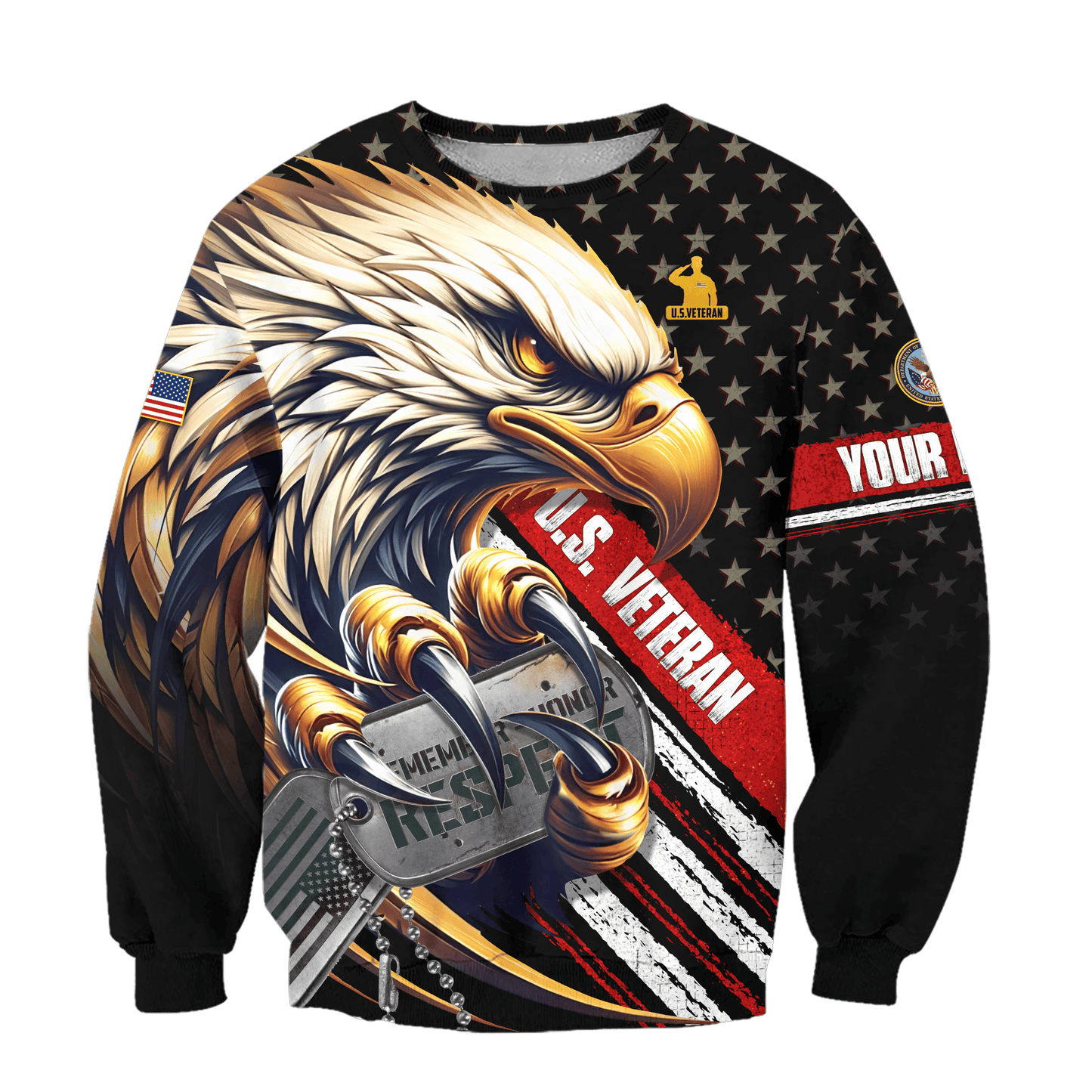 Personalized Name, Remember - Honor - Respect,US Veteran Shirts , Gifts for veterans